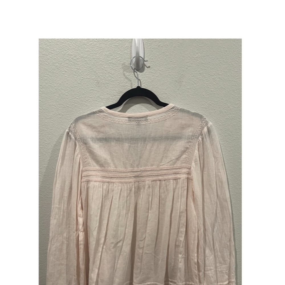 SANCTUARY Pinko Embroidery Long Sleeve Blouse
